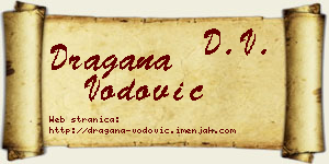 Dragana Vodović vizit kartica